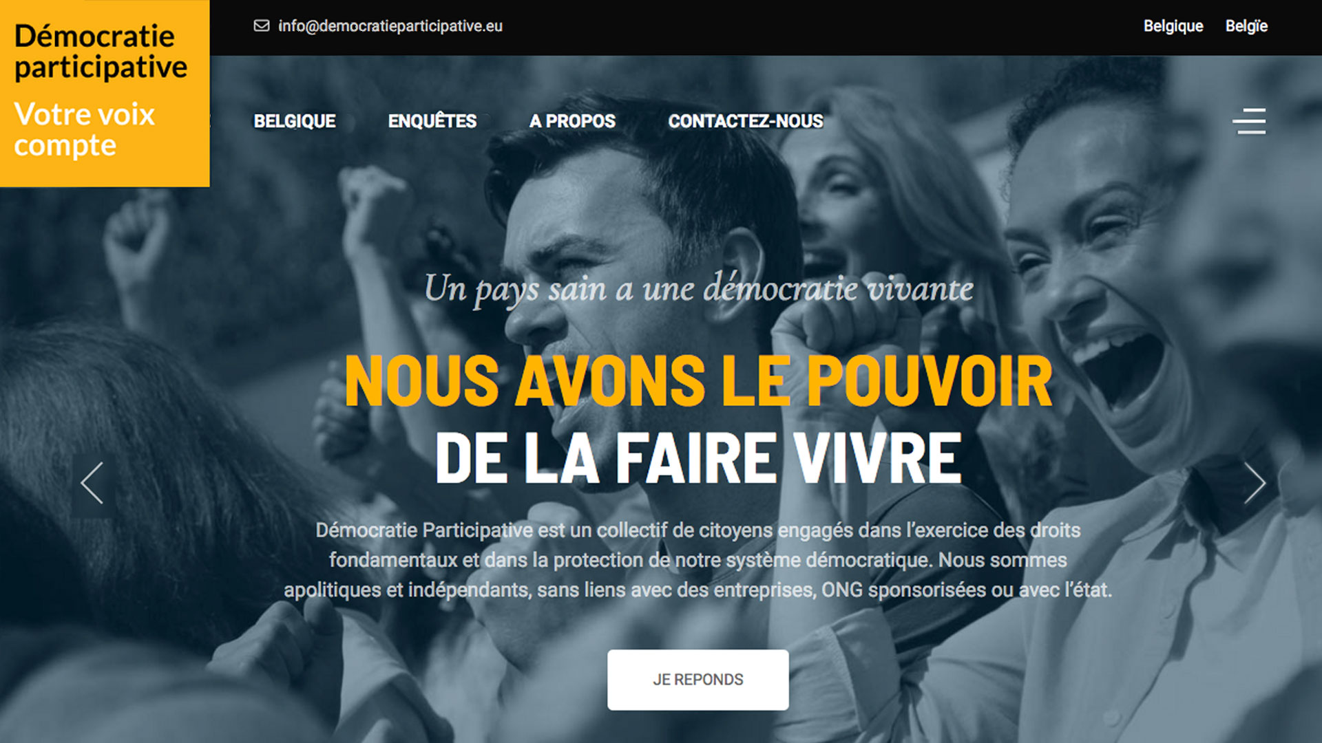 Un nouveau site ! Démocratie participative…