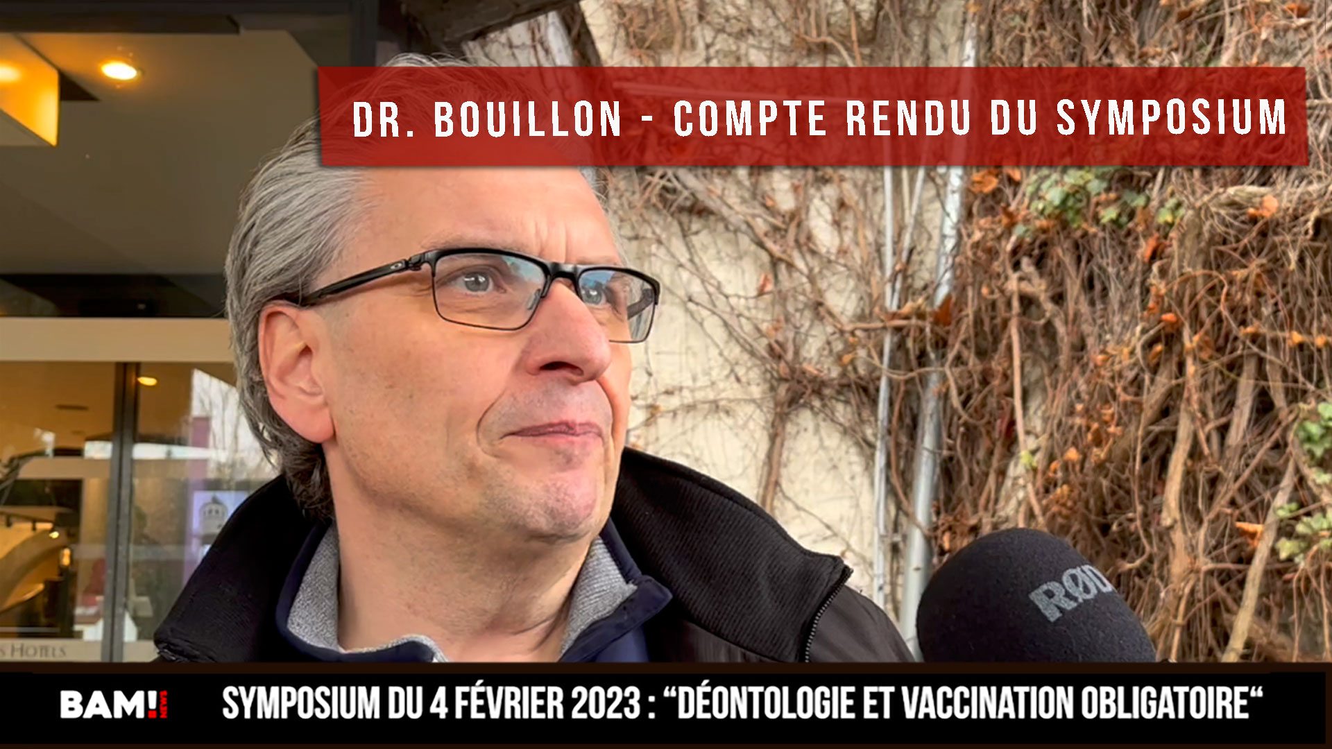 Dr. Bouillon “Déontologie et vaccination obligatoire”