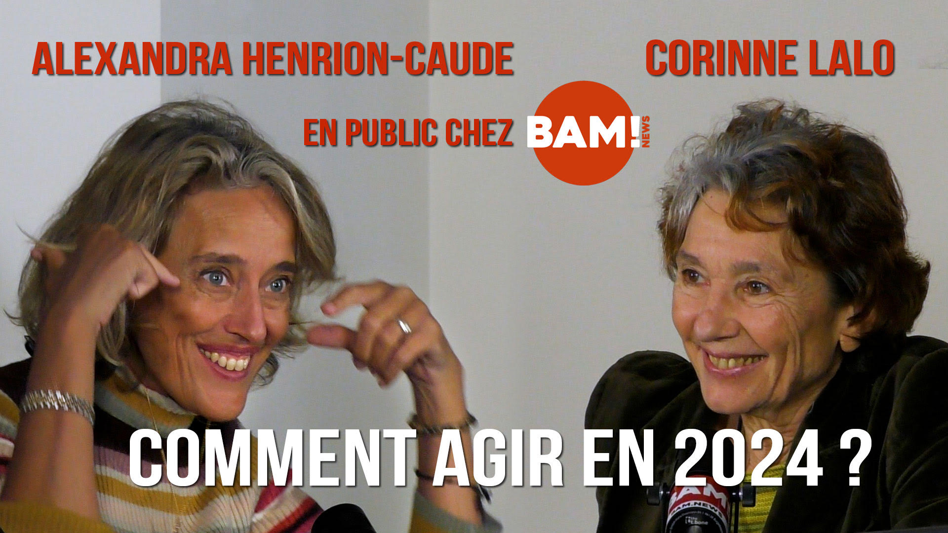 ALEXANDRA HENRION-CAUDE & CORINNE LALO en public chez BAM!