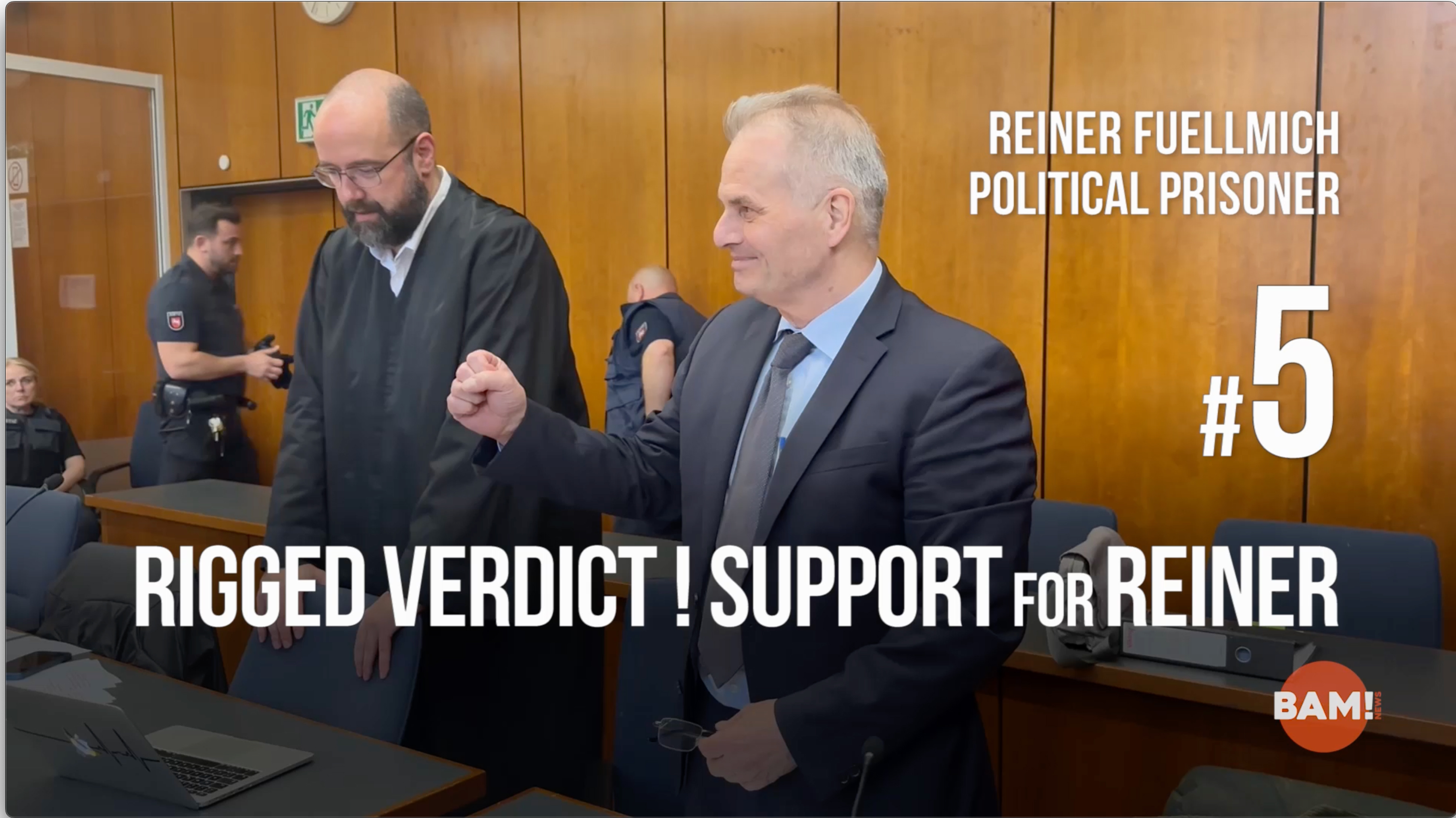 Reiner Fuellmich, political prisoner #5 Rigged verdict ! Total support for reiner