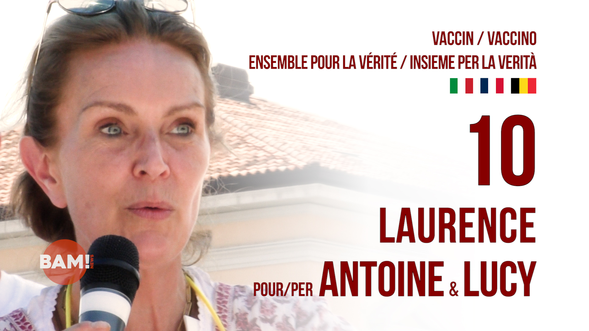VACCIN.O ENSEMBLE POUR LA VÉRITÉ/INSIEME PER LA VERITÀ #10 LAURENCE POUR/PER ANTOINE & LUCY
