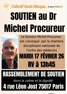 Soutien au Dr Michel Procureur