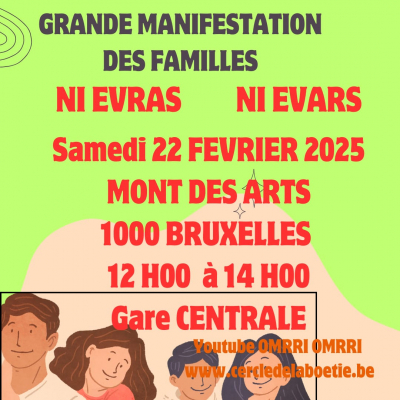 Grande manifestation des familles