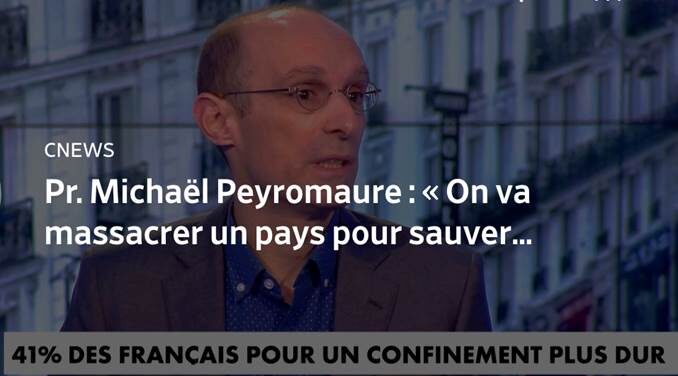 Coronavirus : « On va massacrer un pays pour sauver 30.000 vies », estime le professeur Michaël Peyromaure