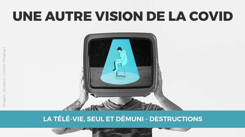 35/40 - LA TÉLÉ-VIE, SEUL ET DÉMUNI - DESTRUCTIONS