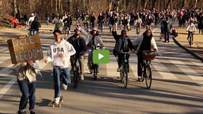 Action Cycle 4 Freedom au Bois de la Cambre