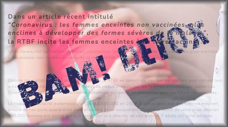 BAM! détoxe : La RTBF enterre le principe de précaution pour les femmes enceintes