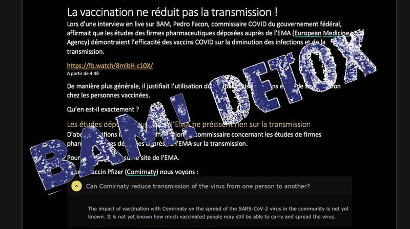 La vaccination ne réduit pas la transmission !