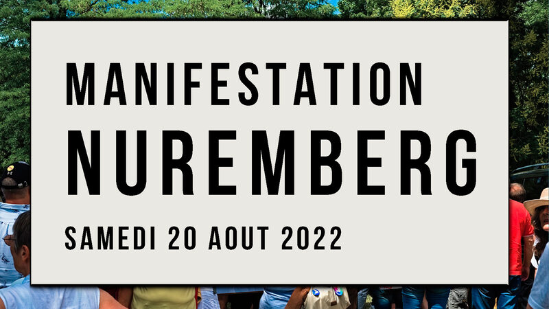 Manifestation à Nuremberg - 75 Years Nuremberg Code