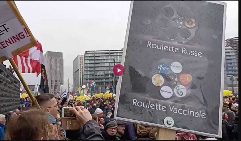 Manifestation à Rotterdam