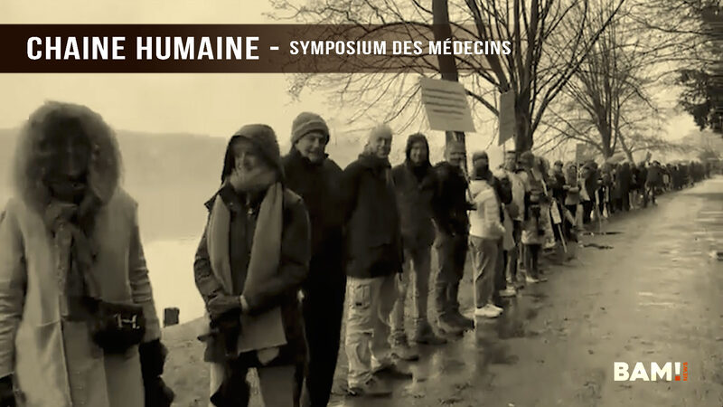 Chaîne humaine - Symposium des médecins