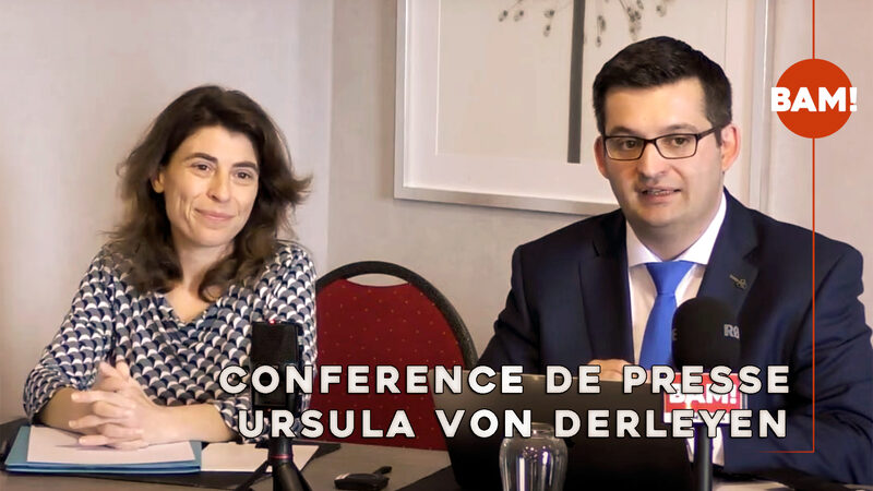 L’AFFAIRE URSULA VON DERLEYEN- CONFERENCE DE PRESSE